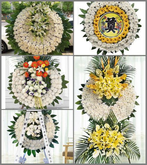 山西长治长子县丹朱镇下霍村花圈速递